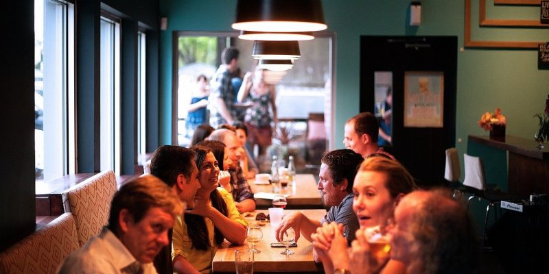 Restaurant People Eating Socializing Socialize